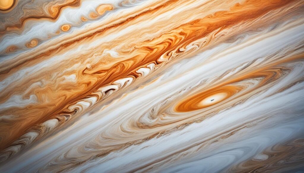 Planet with red spot