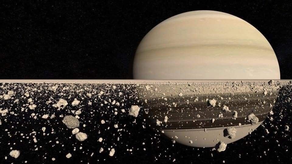 What are Saturn's rings made of?